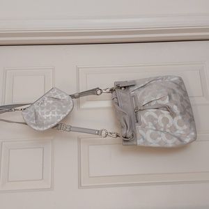 Coach Ashley Signature bag # 13511 AND matching wristlet